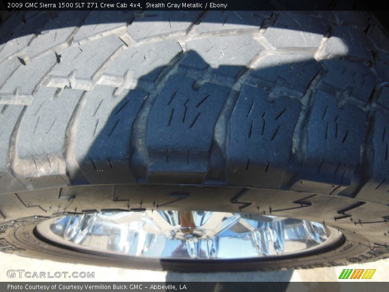 Stealth Gray Metallic / Ebony 2009 GMC Sierra 1500 SLT Z71 Crew Cab 4x4