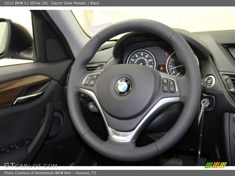Glacier Silver Metallic / Black 2013 BMW X1 sDrive 28i