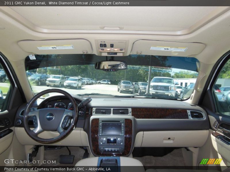 White Diamond Tintcoat / Cocoa/Light Cashmere 2011 GMC Yukon Denali