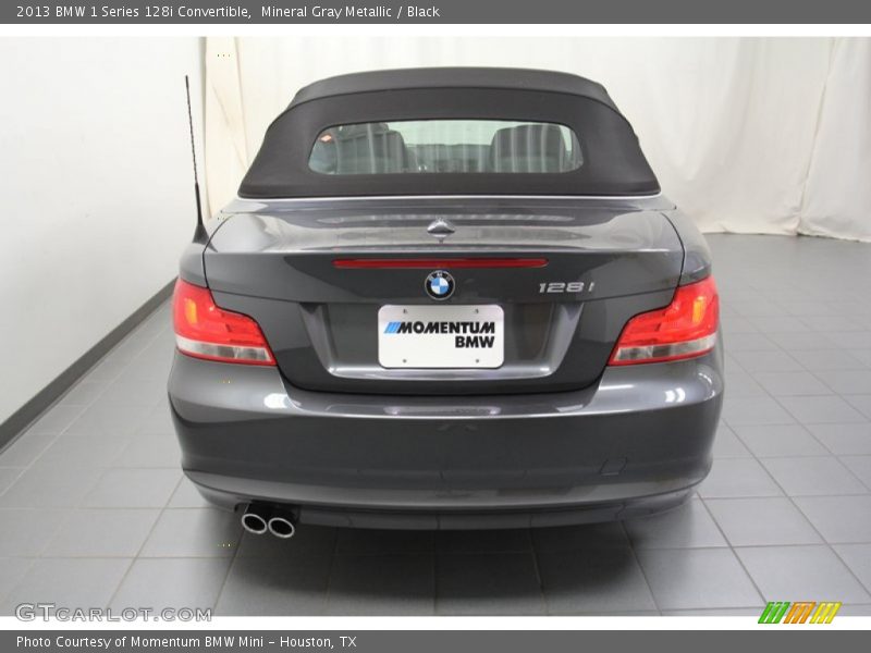 Mineral Gray Metallic / Black 2013 BMW 1 Series 128i Convertible