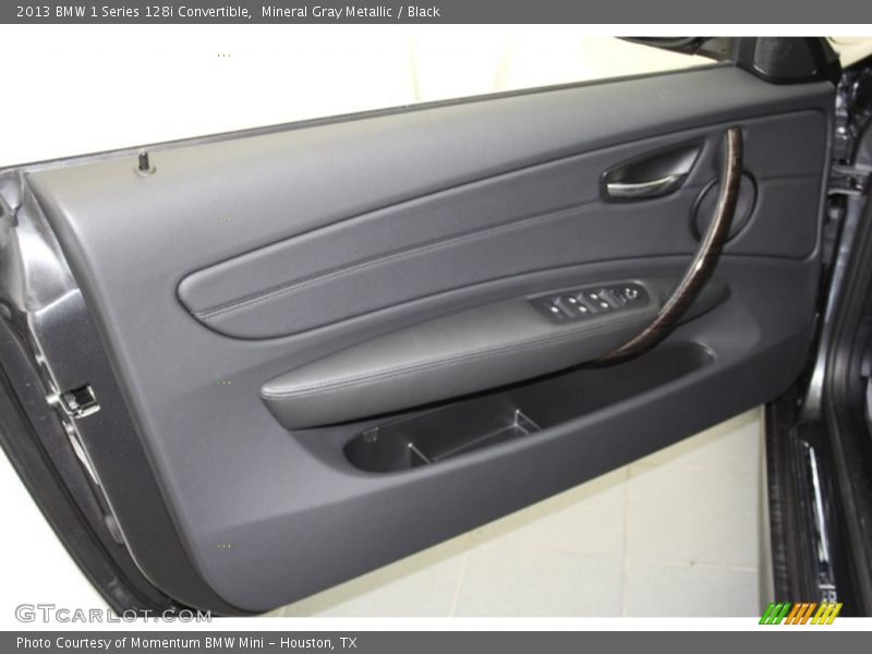 Mineral Gray Metallic / Black 2013 BMW 1 Series 128i Convertible