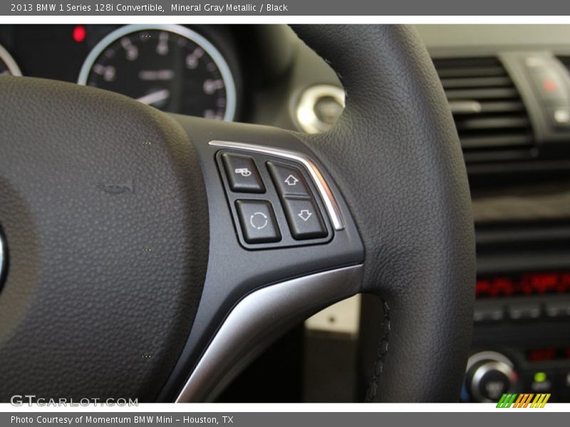 Mineral Gray Metallic / Black 2013 BMW 1 Series 128i Convertible