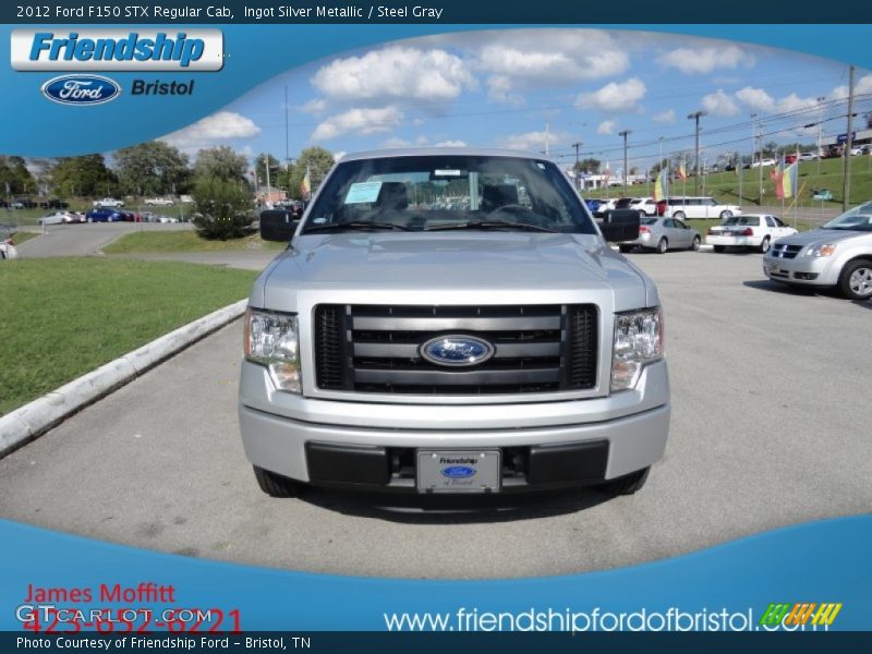 Ingot Silver Metallic / Steel Gray 2012 Ford F150 STX Regular Cab