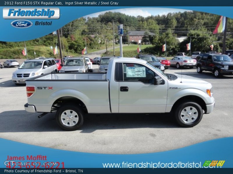 Ingot Silver Metallic / Steel Gray 2012 Ford F150 STX Regular Cab