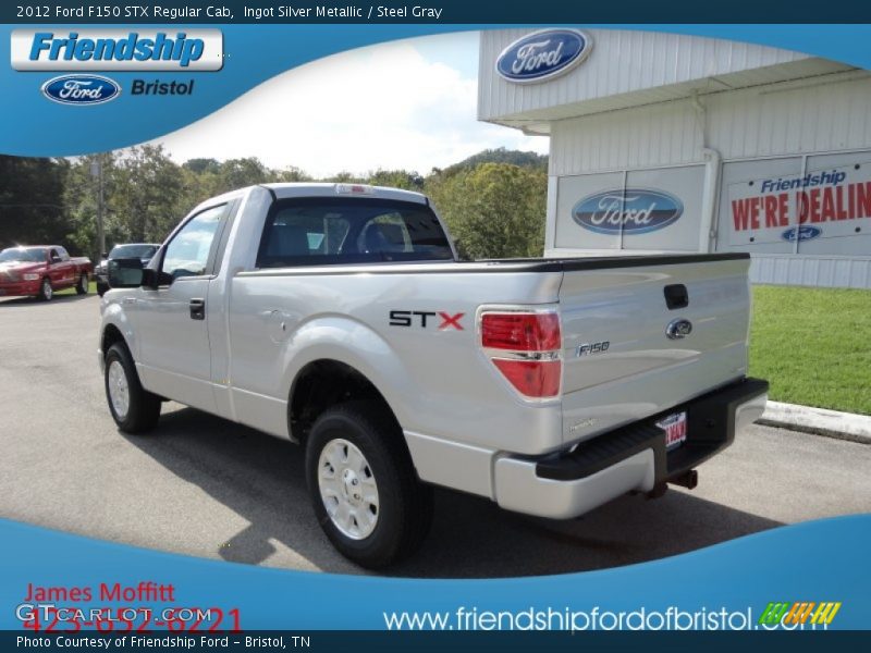 Ingot Silver Metallic / Steel Gray 2012 Ford F150 STX Regular Cab