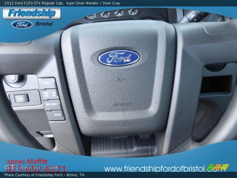 Ingot Silver Metallic / Steel Gray 2012 Ford F150 STX Regular Cab
