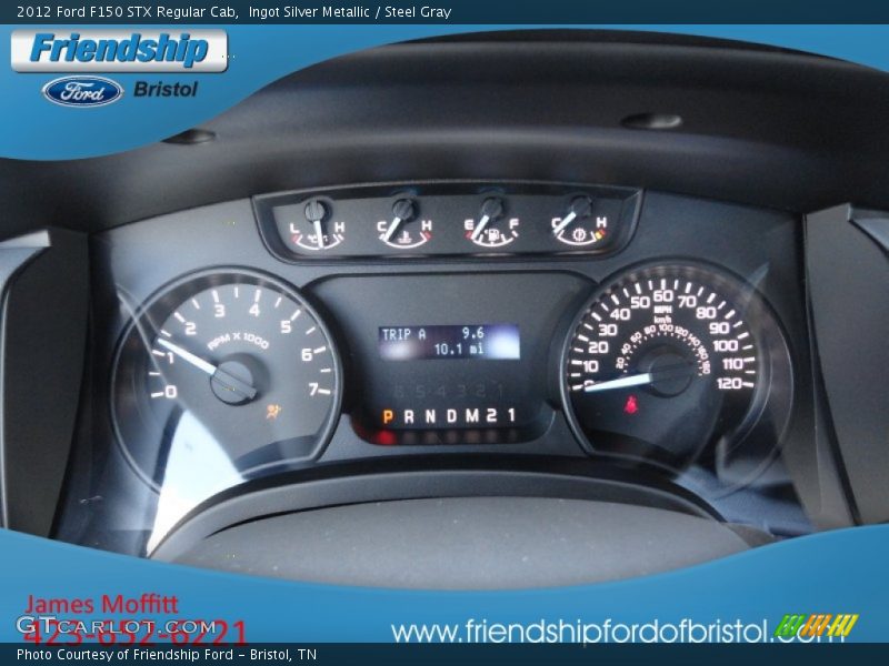Ingot Silver Metallic / Steel Gray 2012 Ford F150 STX Regular Cab