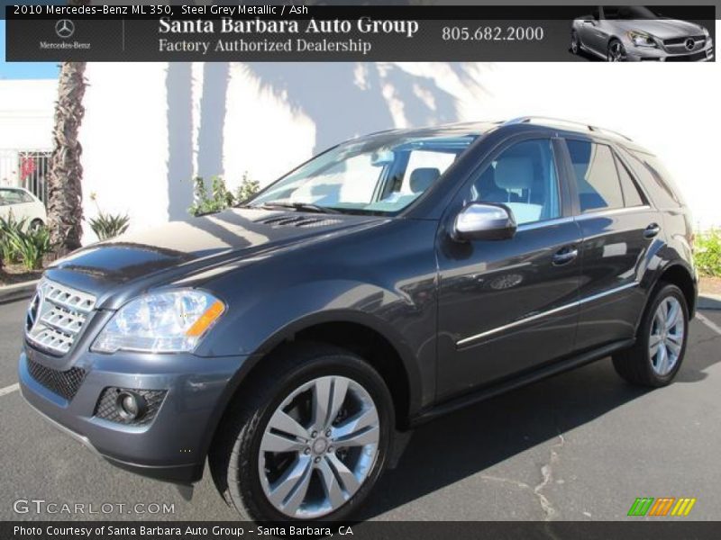 Steel Grey Metallic / Ash 2010 Mercedes-Benz ML 350