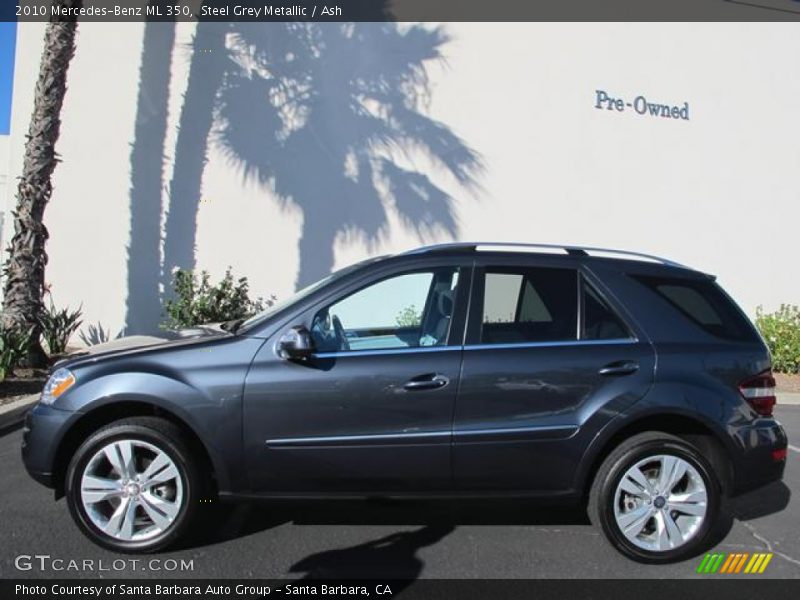 Steel Grey Metallic / Ash 2010 Mercedes-Benz ML 350