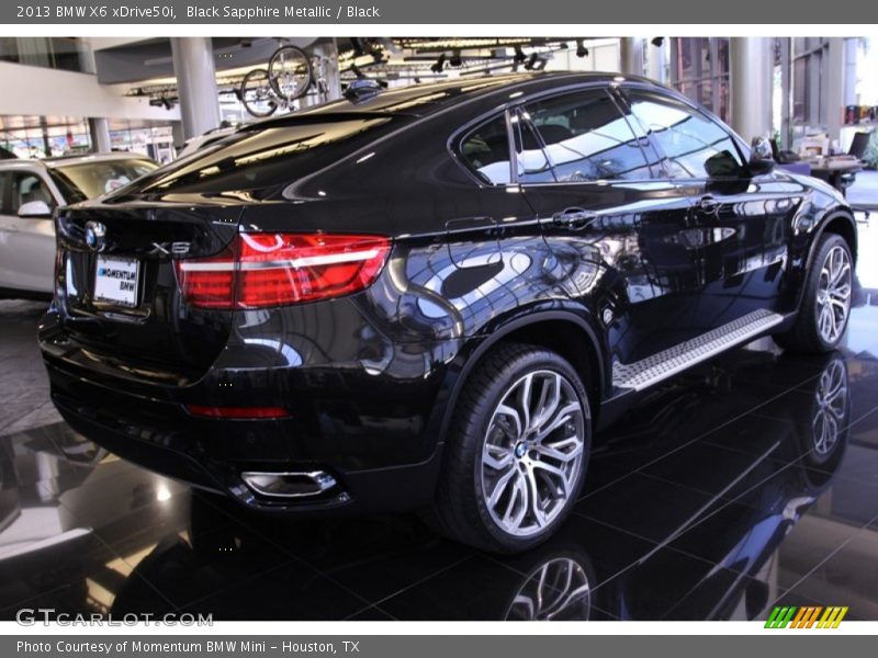 Black Sapphire Metallic / Black 2013 BMW X6 xDrive50i