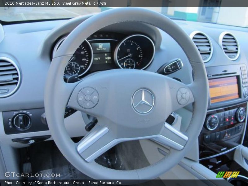 Steel Grey Metallic / Ash 2010 Mercedes-Benz ML 350