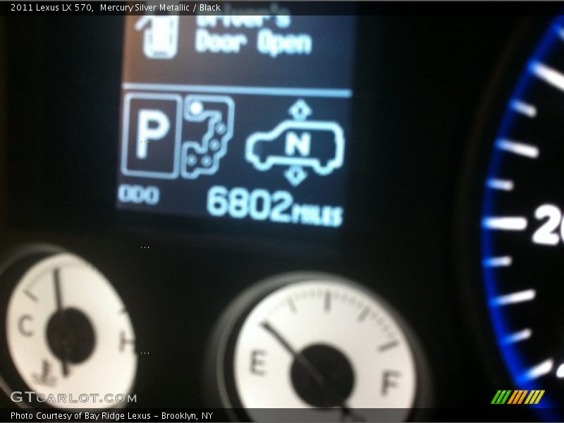 Mercury Silver Metallic / Black 2011 Lexus LX 570