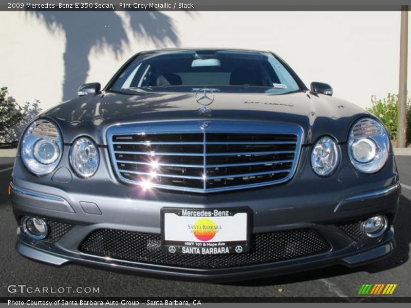 Flint Grey Metallic / Black 2009 Mercedes-Benz E 350 Sedan