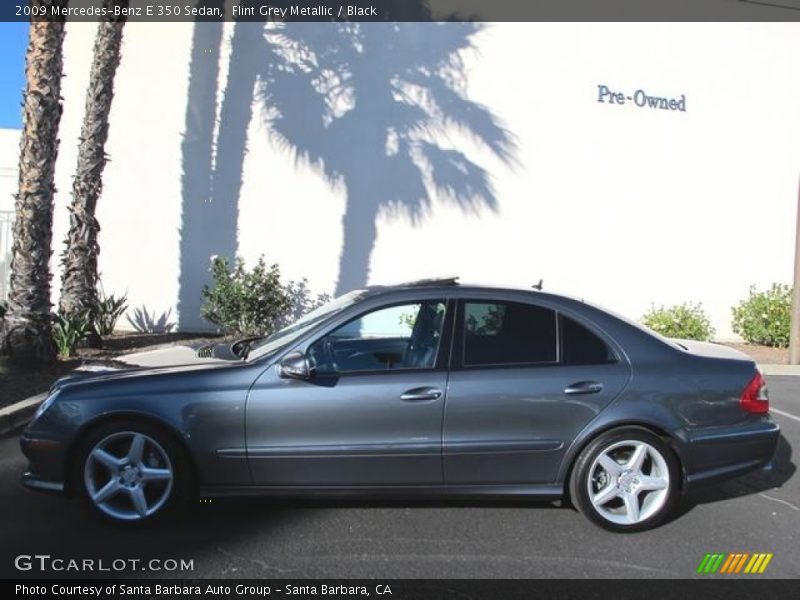 Flint Grey Metallic / Black 2009 Mercedes-Benz E 350 Sedan