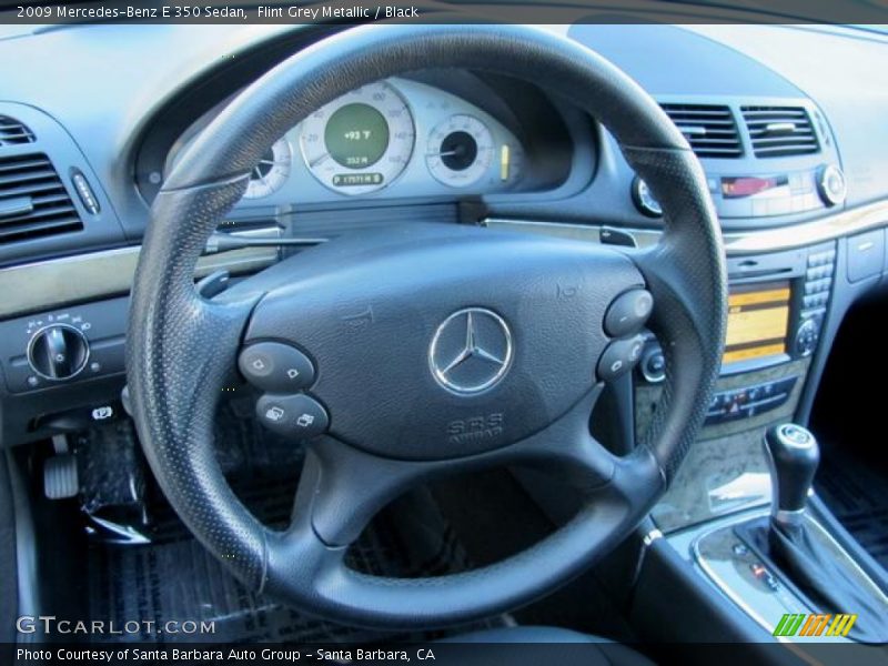 Flint Grey Metallic / Black 2009 Mercedes-Benz E 350 Sedan