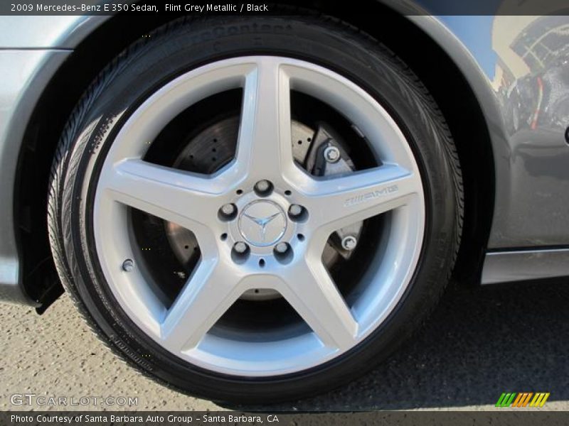 Flint Grey Metallic / Black 2009 Mercedes-Benz E 350 Sedan