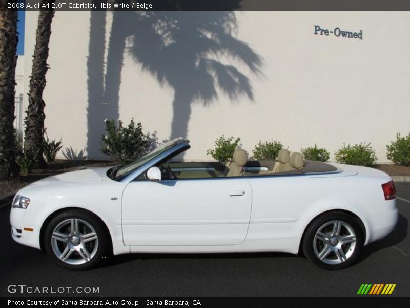Ibis White / Beige 2008 Audi A4 2.0T Cabriolet