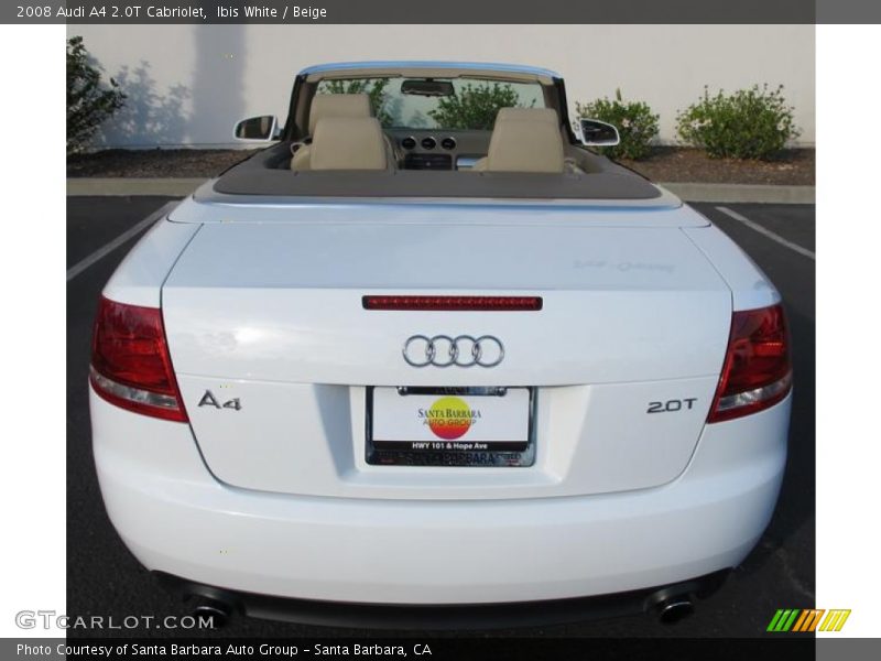 Ibis White / Beige 2008 Audi A4 2.0T Cabriolet