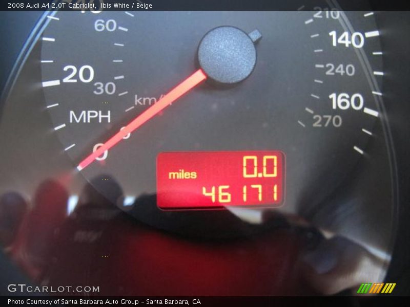 Ibis White / Beige 2008 Audi A4 2.0T Cabriolet