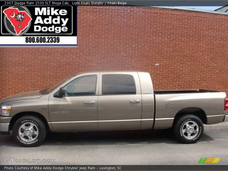 Light Khaki Metallic / Khaki Beige 2007 Dodge Ram 1500 SLT Mega Cab