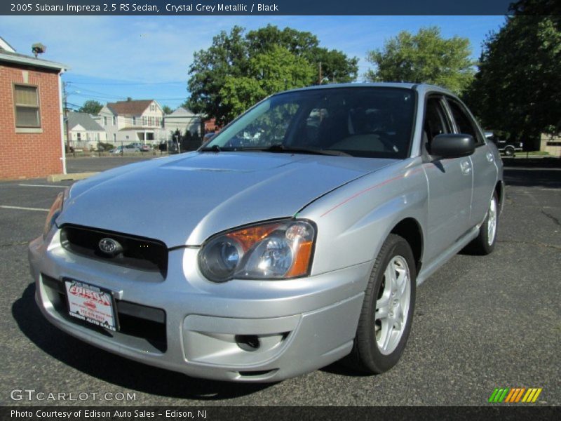 Crystal Grey Metallic / Black 2005 Subaru Impreza 2.5 RS Sedan