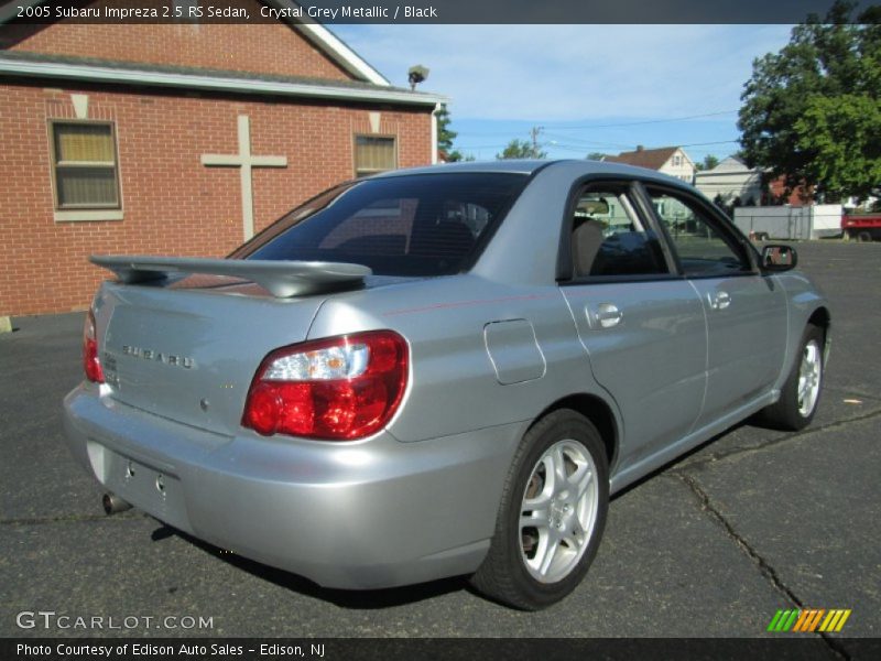 Crystal Grey Metallic / Black 2005 Subaru Impreza 2.5 RS Sedan