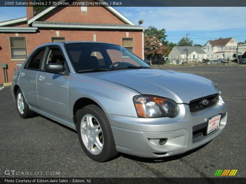 Crystal Grey Metallic / Black 2005 Subaru Impreza 2.5 RS Sedan
