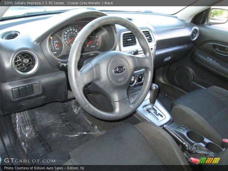 Crystal Grey Metallic / Black 2005 Subaru Impreza 2.5 RS Sedan