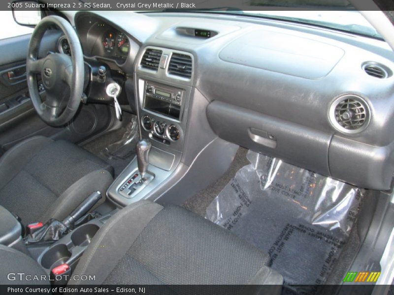 Crystal Grey Metallic / Black 2005 Subaru Impreza 2.5 RS Sedan
