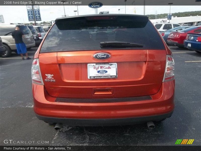 Blazing Copper Metallic / Camel 2008 Ford Edge SE