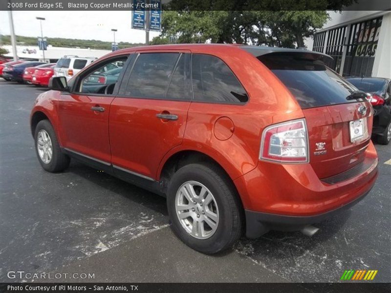 Blazing Copper Metallic / Camel 2008 Ford Edge SE