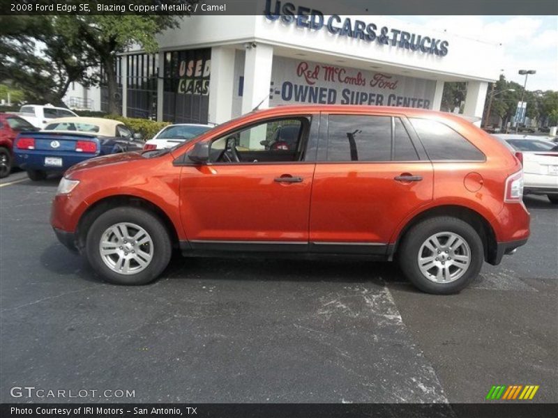 Blazing Copper Metallic / Camel 2008 Ford Edge SE