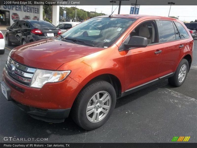 Blazing Copper Metallic / Camel 2008 Ford Edge SE