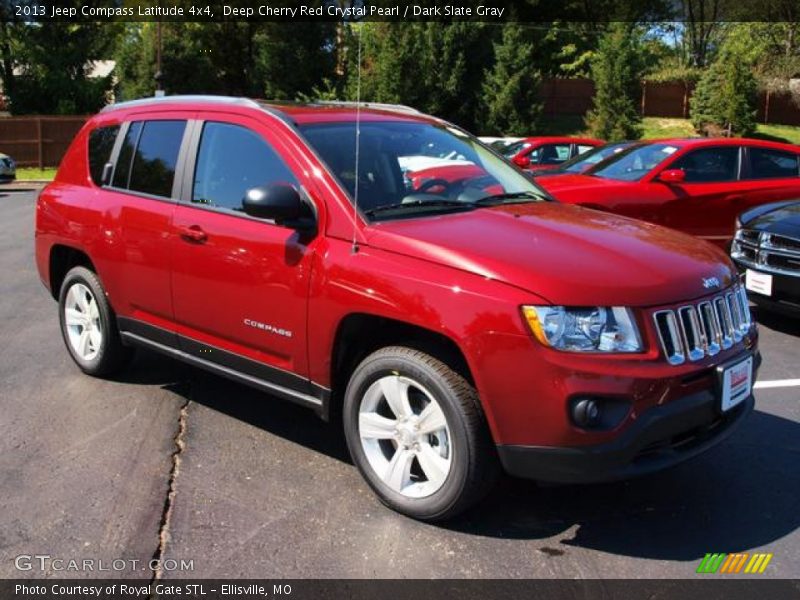 Deep Cherry Red Crystal Pearl / Dark Slate Gray 2013 Jeep Compass Latitude 4x4