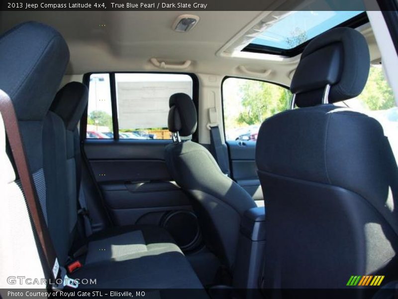 True Blue Pearl / Dark Slate Gray 2013 Jeep Compass Latitude 4x4