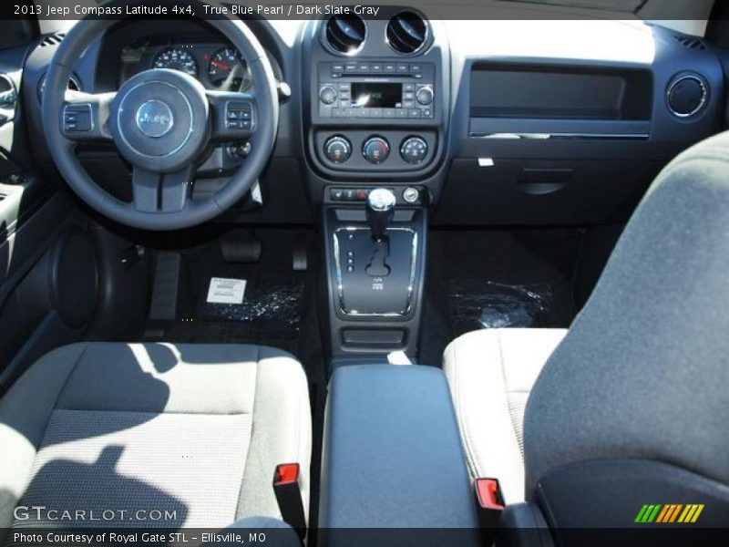 True Blue Pearl / Dark Slate Gray 2013 Jeep Compass Latitude 4x4