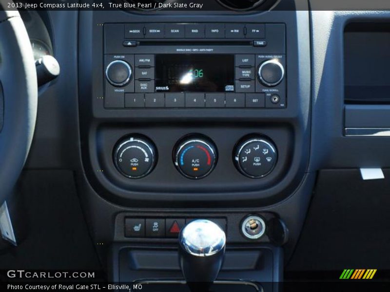 True Blue Pearl / Dark Slate Gray 2013 Jeep Compass Latitude 4x4