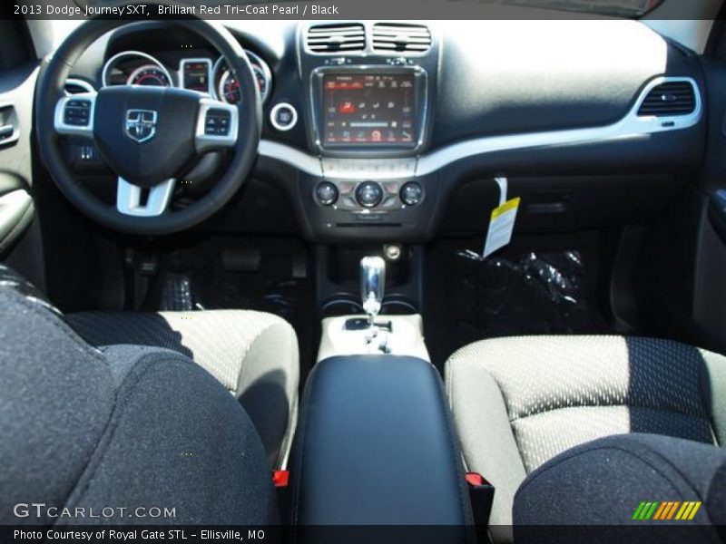 Brilliant Red Tri-Coat Pearl / Black 2013 Dodge Journey SXT