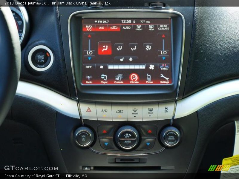 Brilliant Black Crystal Pearl / Black 2013 Dodge Journey SXT