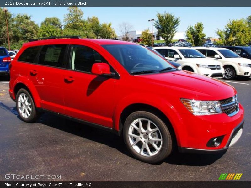 Bright Red / Black 2013 Dodge Journey SXT