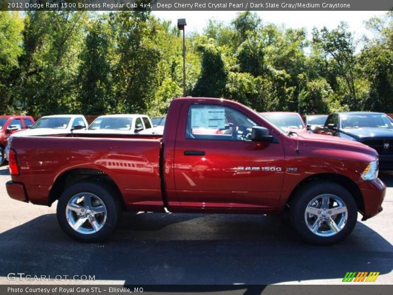 Deep Cherry Red Crystal Pearl / Dark Slate Gray/Medium Graystone 2012 Dodge Ram 1500 Express Regular Cab 4x4