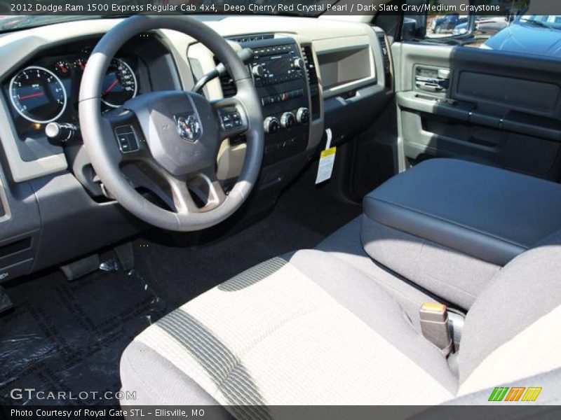 Deep Cherry Red Crystal Pearl / Dark Slate Gray/Medium Graystone 2012 Dodge Ram 1500 Express Regular Cab 4x4