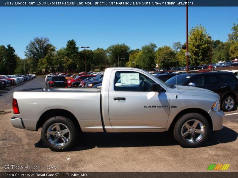 Bright Silver Metallic / Dark Slate Gray/Medium Graystone 2012 Dodge Ram 1500 Express Regular Cab 4x4