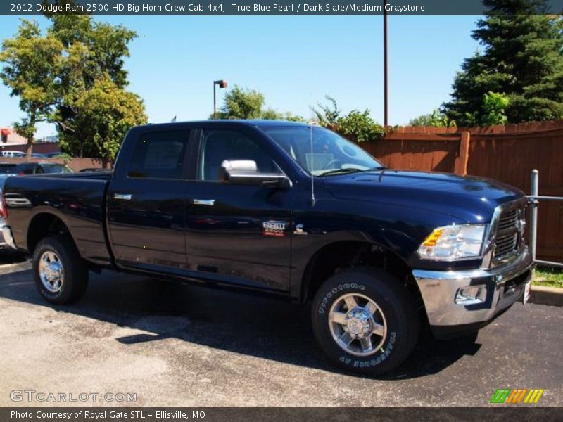 True Blue Pearl / Dark Slate/Medium Graystone 2012 Dodge Ram 2500 HD Big Horn Crew Cab 4x4