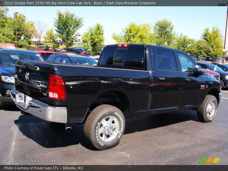 Black / Dark Slate/Medium Graystone 2012 Dodge Ram 2500 HD Big Horn Crew Cab 4x4