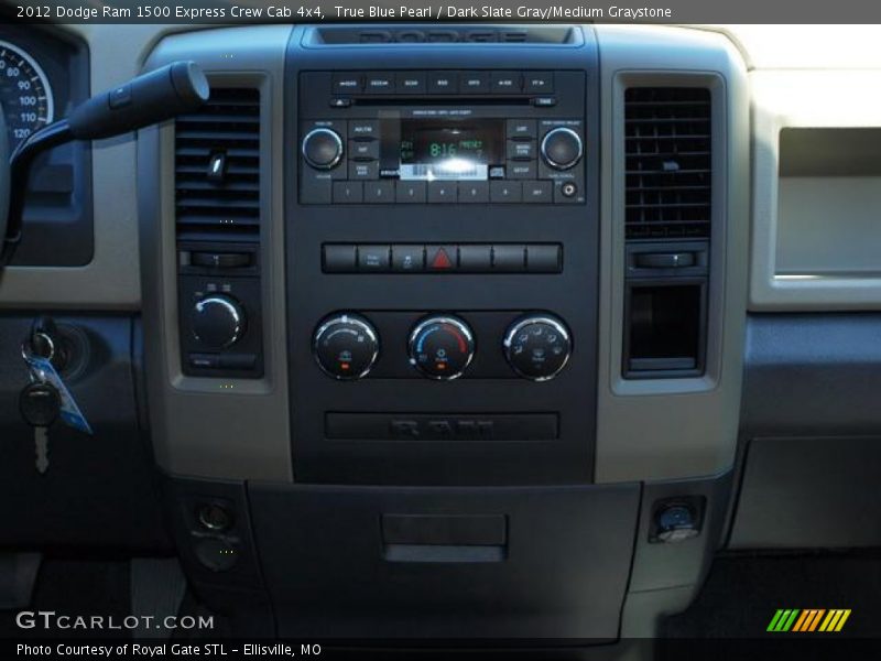 True Blue Pearl / Dark Slate Gray/Medium Graystone 2012 Dodge Ram 1500 Express Crew Cab 4x4