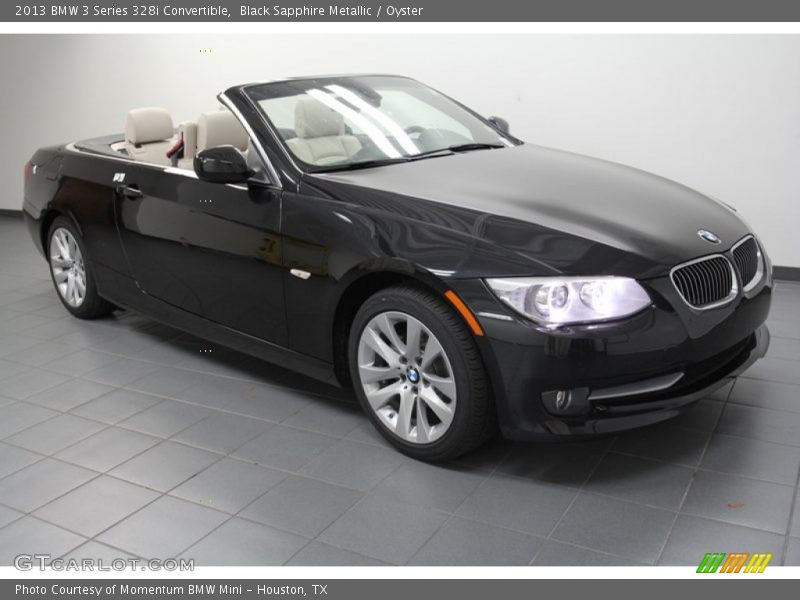 Black Sapphire Metallic / Oyster 2013 BMW 3 Series 328i Convertible