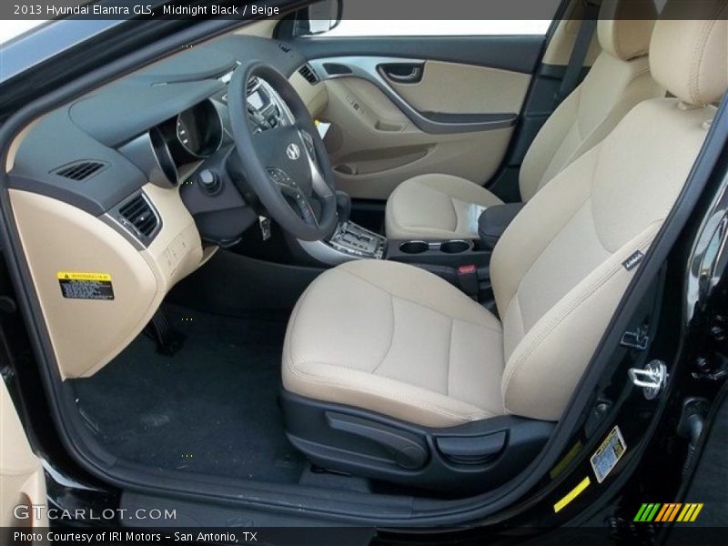 Midnight Black / Beige 2013 Hyundai Elantra GLS