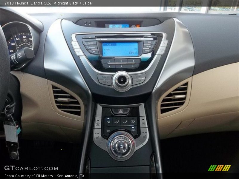 Midnight Black / Beige 2013 Hyundai Elantra GLS