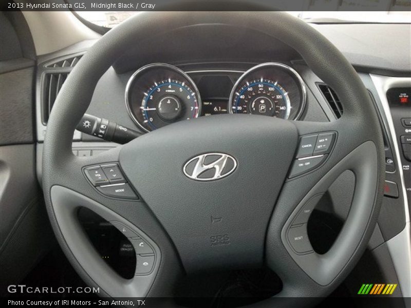 Midnight Black / Gray 2013 Hyundai Sonata GLS